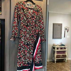 DEX floral midi dress